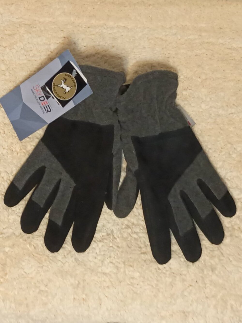 SKYDEER Super Soft Warm Winter Gloves w/ Deersplit Leather Suede & 3M Thinsulate